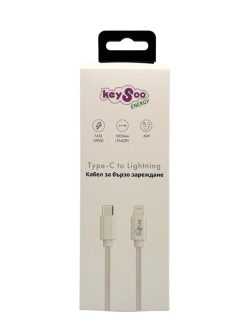Кабел Keysoo Energy USB-C to Lightning Cable 1m
